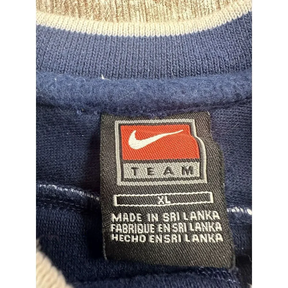 Vtg NBA Logo Nike swoosh crewneck y2k 2000s Long Sleeve Sweater Youth XL -20‎